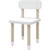 Flexa Dots detská stolička s opierkou biela