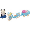 Sylvanian family Panda a cyklo-korčuliarsky set