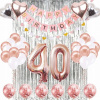 Balóny na párty - Balóny Set štyridsať 40 rokov Rose zlaté (Balóny na párty - Balóny Set štyridsať 40 rokov Rose zlaté)