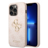 Zadný kryt Guess PU 4G Metal Logo pre iPhone 15 Pro Pink