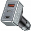 NABÍJAČKA DO AUTA USB 3-PORTOVÁ LED DO ZAPAĽOVAČA 65W