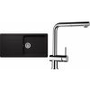 Set Schock S23-9 (dřez Formhaus D-100L Nero + baterie Epos.120 Chrom)