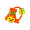 Detská hrkálka so zvukom Baby Mix Opička oranžová