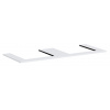 Hansgrohe Xilesa E - Doska pod umývadlo, 138x55 cm, 2 výrezy, matná biela 54274700