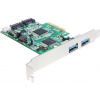Delock PCI Express Karta > 2 x externí USB 3.0, 2 x interní SATA 6 Gb/s