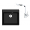 Franke Sety Kuchynský set G255O, fragranitový drez MRG 610-52 RTL a batéria FS 3230.031, ónyx/chróm 114.0700.708