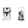 Rancilio Silvia PRO X, bílá + Eureka Mignon Turbo, CR chrome