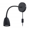 Solight LED nástěnná lampa černá WO54-B