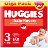 HUGGIES® Plienky jednorazové Little Movers veľ. 3 (4-9 kg), 168 ks BOX 1739399