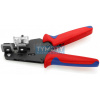 KNIPEX 12 12 06 Presné odizolovacie kliešte s tvarovými nožmi, viaczložkové návleky, brunierované
