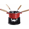 Súprava na fondue Staub 10 cm červená 8 dielov