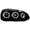 predné svetlá VW Golf V 03-09 Angel Eyes čierne