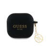 Guess 4G Charm Silikónové Puzdro pre AirPods 4 - Black GUA4LSC4EK