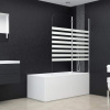 zahrada-XL Sprchová zástena pruhovaná 120x140 cm tvrdené sklo 146225