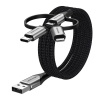 VN1 Vention CQJHF kábel k mobilnému telefónu Šedá 1 m USB A Lightning + micro-USB B + USB C