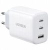 Nabíjačka UGREEN CD275, 2x USB-C, 1x USB, 65W (biela)