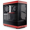 HYTE Y40 Tempered Glass midi tower PC skrinka čiernočervená; CS-HYTE-Y40-BR