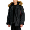 Alpha Industries zimná bunda N-3B Heritage black Veľkosť: XXL, Farba: čierna