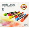 Suchý pastel - Kriedy prašné KOH-I-NOOR 6ks-KOH-I-NOOR