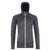 Ortovox FLEECE SPACE DYED HOODY W black raven blend M; Černá mikina