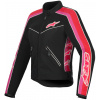 bunda STELLA T-DYNO AIR, ALPINESTARS, dámská (černá/červená/růžová/bílá, vel. M)