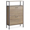 Autronic Botník, 2 priehradky, 2 police, dekor dub, MDF ABO-G1007 OAK
