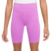 Dievčenské šortky Nike Dri-Fit One Bike Shorts - rush fuchsia/white - Ružový (XL)
