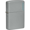 Zippo Flat Grey Logo 26948