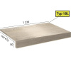 Ecoline Step - 1 BL schod bez nosu 9500 Dub perleťový bielený