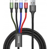 Baseus CA1T4-A01 Fast 4in1 2x Lightning, USB-C, MicroUSB 3.5A, 1,2m