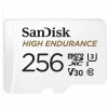 SanDisk High Endurance microSDXC 256GB / C10, U3, V30 / Full HD / 4K videos / dash cams & home monitoring / + SD Adaptér (SDSQQNR-256G-GN6IA)