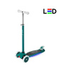 Dětská tříkolová koloběžka NILS Fun HLB1310 s LED zelená