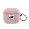 AppleMix KARL LAGERFELD puzdro pre Apple AirPods 3 (2021) - umelá koža - Karl - ružové