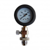 Manometer kontrolný 200 bar DIN, CZECH MADE