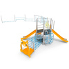 Playground System Šplhacia zostava z nerezu - preliezačka so šmykľavkami 16240