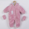 NEW BABY Zimná kombinézka New Baby Nice Bear ružová - 68