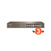 Tenda TEG1016D - 16x Gigabit Switch, Fanless-bez ventilátorov, Rackmount, ochrana proti prepätiu