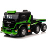 mamido Detský elektrický kamión Mercedes Axor LCD MP4 s návesom zelený