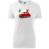 Tričko Farebné Fiat 500 Farba trička: Biela, Veľkosť: XS, Typ: Dámske