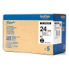páska BROTHER HGe151 čierne písmo, transparetná páska HQ Tape (24mm) (5 ks) (HGE151V5)