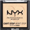 NYX Professional Makeup Can't Stop Won't Stop Mattifying Powder zmatňujúci púder 02 Light 6 g
