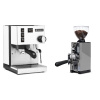 Rancilio Silvia E, white + Eureka Mignon Libra 65 All Purpose, CR grey