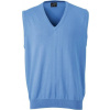 DAIBER JN 657 / Pánska svetrová vesta s výstrihom do V - glacier blue XL