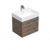 Swiss aqua technologies Koupelnová skříňka s umyvadlem SAT Cube Way 60x53x46 cm dub Wellington mat CUBE46602DWSAT
