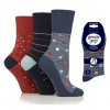 Dámske módne ponožky Gentle Grip HERITAGE 3 páry lem bez gumičiek