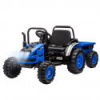 Elektrický traktor s prívesom Milly Mally Farmer modrý Modrá