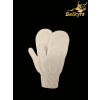 Rukavice palčiaky 100% mongolská vlna biele Biela UNI