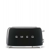 Smeg TSF02BLEU, toustovač / topinkovač, 4 toasty, 6 úrovní opékání, zásuvka na drobky, styl. 50. let, černý (TSF02BLEU)