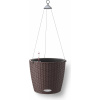 Lechuza Závesný kvetináč NIDO Cottage 28 - mocha