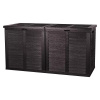 Záhradný box úložný XXL, plast, antracit, 155 × 66 × 80 cm, 2012